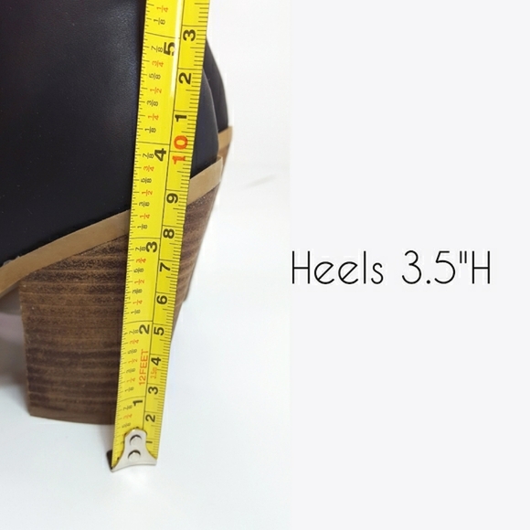 Call It Spring🔖Peep-Toe Lace-Up Block Chunky Heels| Ankle Booties - Picture 9 of 10